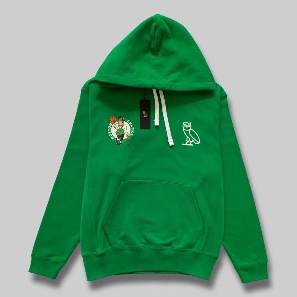NEW OVO x NBA Boston Celtics Hoodie October’s Very Own Drake Jacket Hat NEW